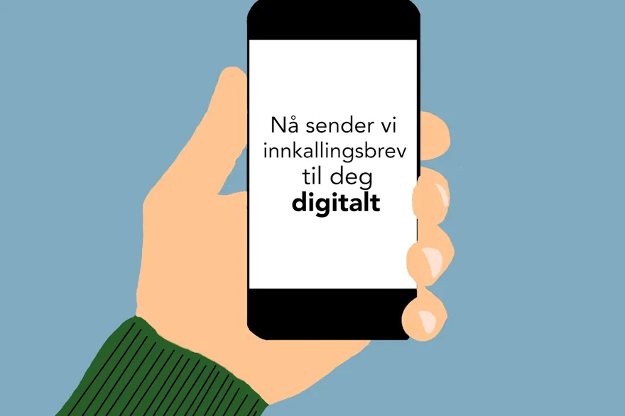Mobil med sms fra sykehuset