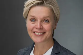 En person som smiler for kameraet