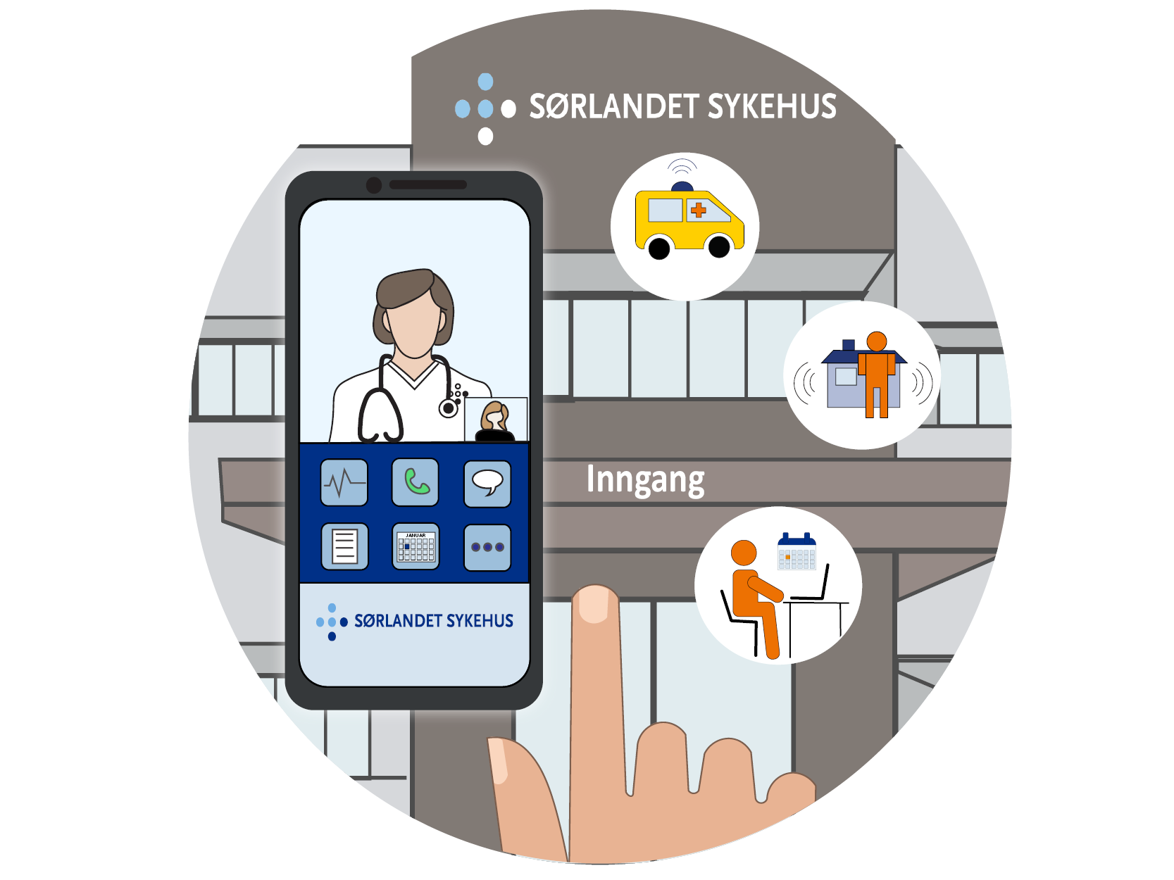 Ulike digitale tjenester for pasientene